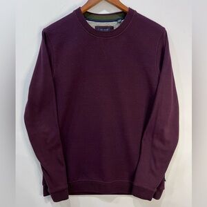 Ted Baker Deep Plum Crewneck Sweatshirt Sweater